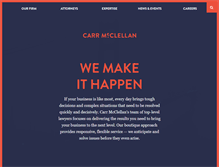 Tablet Screenshot of carr-mcclellan.com